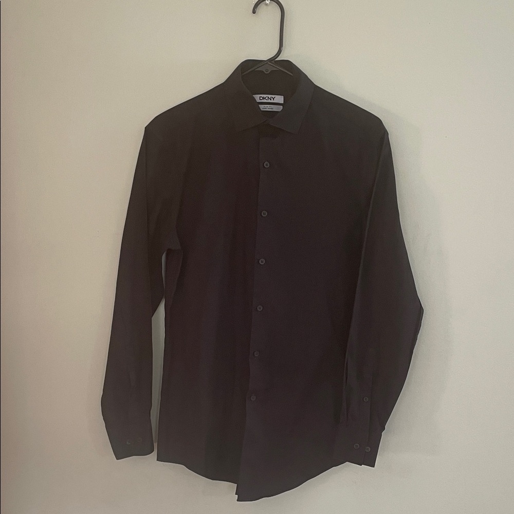 DKNY Men's Black Dress Shirt